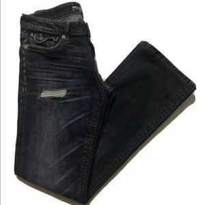 MEK DNM Women’s Jeans Wyatt Slim Boot 29 x 34 Ripped Distressed